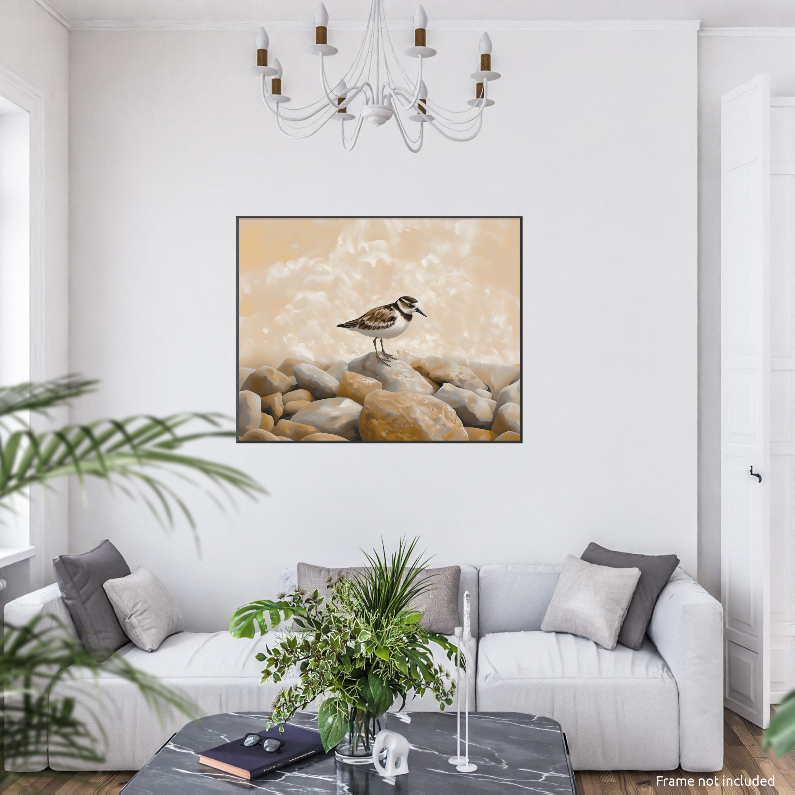 Ruddy Turnstone Art Print, Shorebird Wildlife Wall Art, Coastal Bird ...