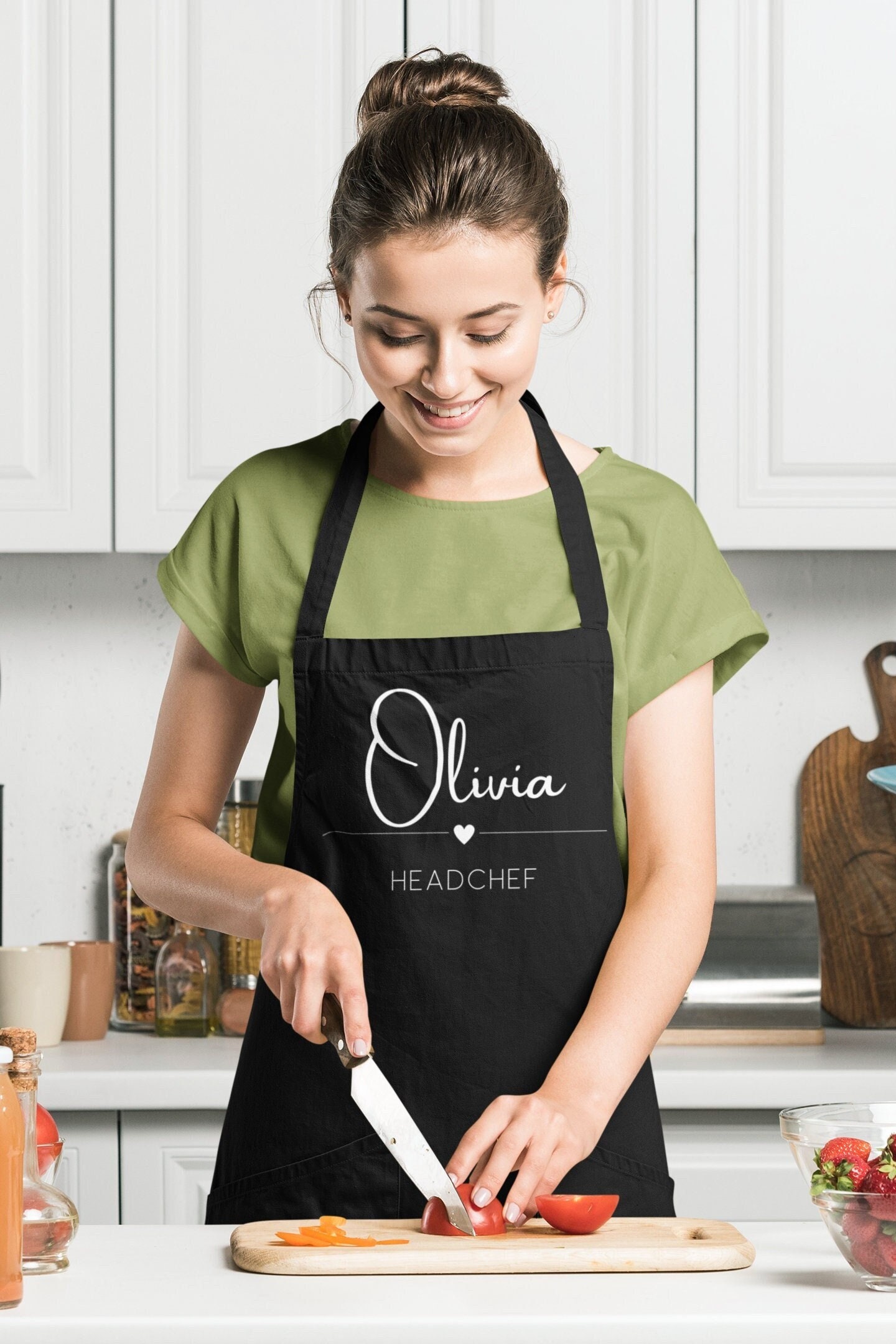 Retro Chef Personalized Aprons for Toddlers, Kids and Adults