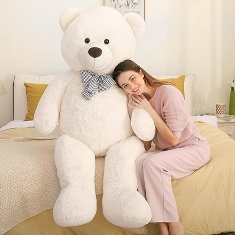 Giant Teddy Bear Big Stuffed Animal Stuffed Bear Etsy