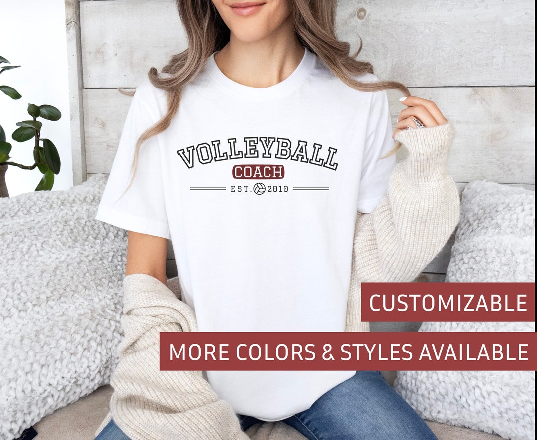 Customized Volleyball Coach Shirt, Personalized Volleyball Tshirt