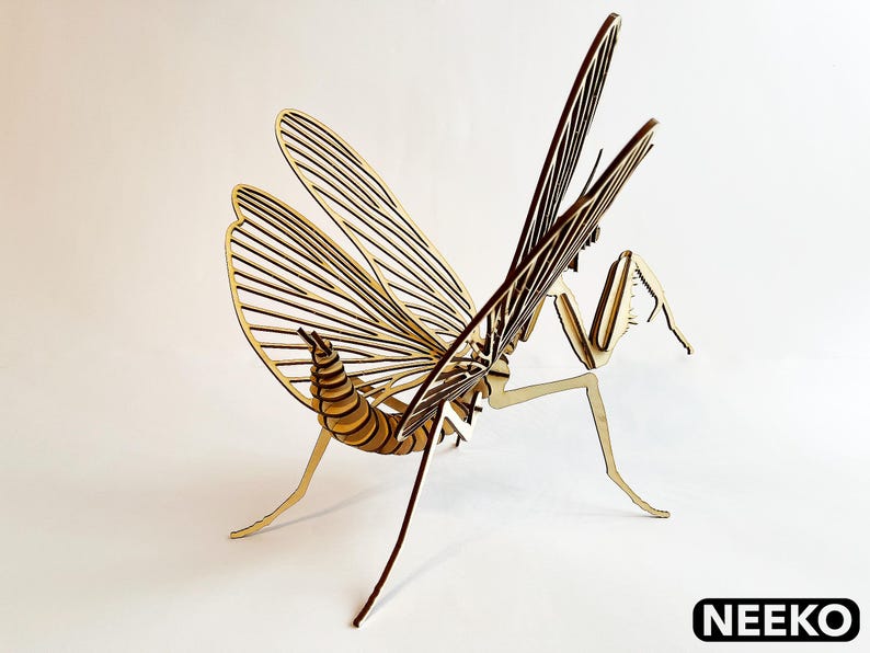 Praying Mantis .dxf Digital File Template for Laser Cutting. - Etsy