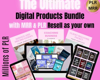 Ultimate PLR MRR Digital Products Bundle, Millions of Resellable eBooks
