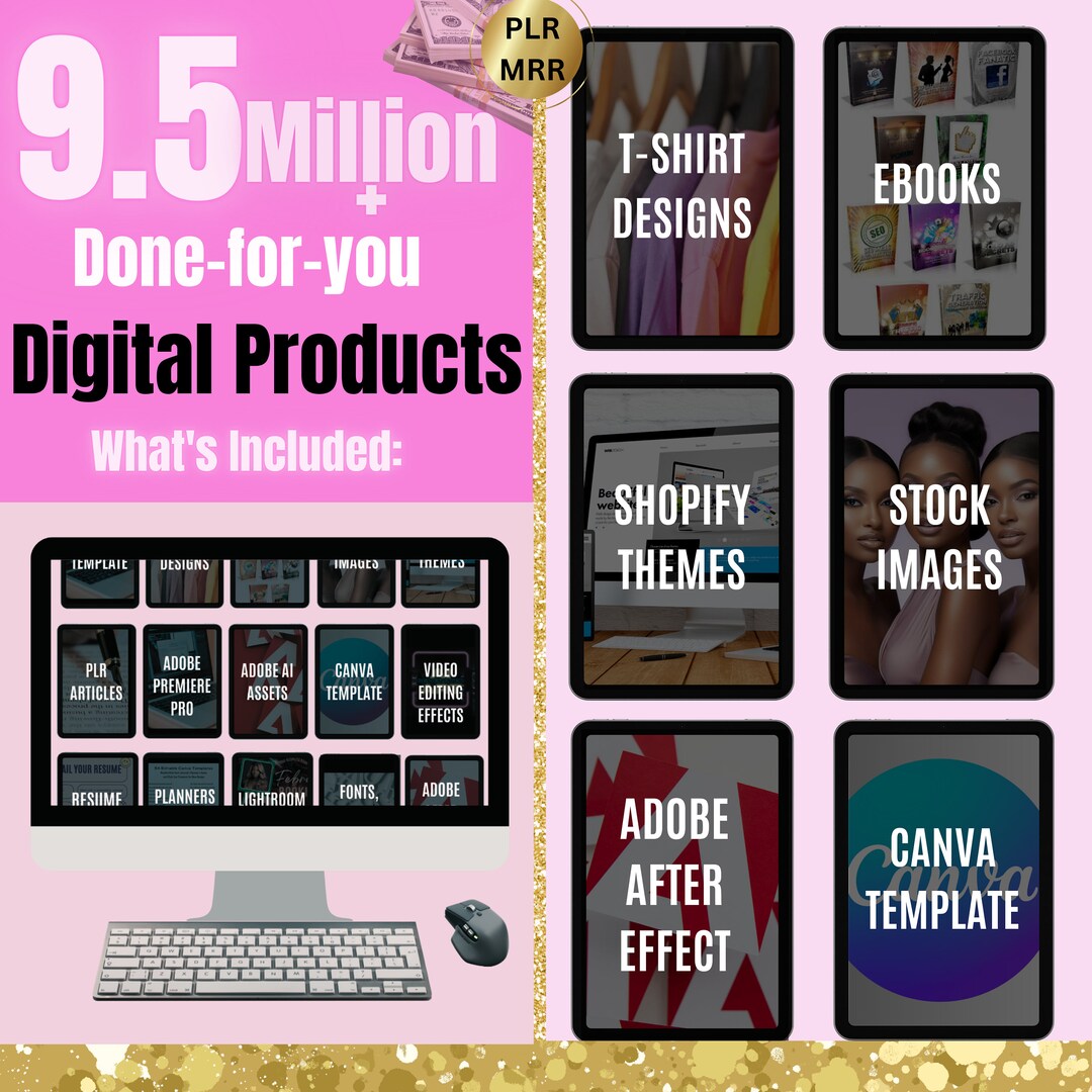 9.5 Million MRR Digital Products Bundle, Resellable Templates, Ebooks ...