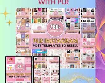 780+ Canva Instagram Post Templates, PLR Editable Designs (Digital Download)