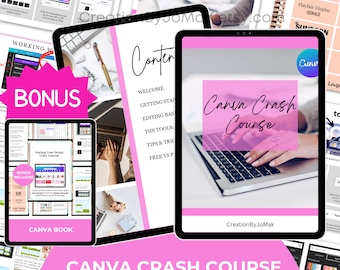 Canva Crash Course, Master Resell Rights, Private Label Rights, DFY Digital Products, MRR PLR, Done for You ebook