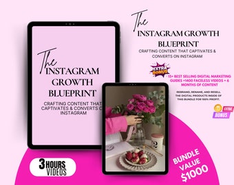 Instagram Growth Blueprint: Faceless Marketing Bundle (PLR & MRR)