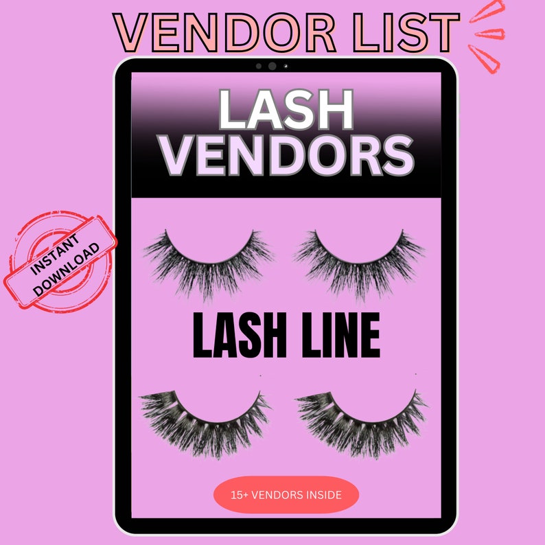 Lash Vendors List, Start a Lash Business, Verified Vendor List, Makeup