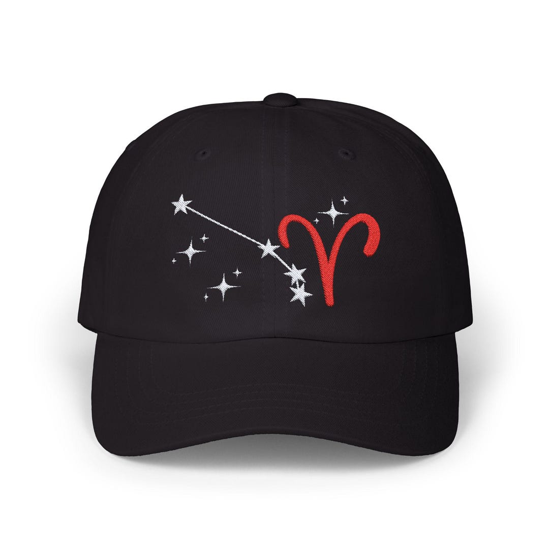 Star Sign Cap Aries Cancelation Cap, Zodiac Gift, Adjustable Summer Sun Hat ...