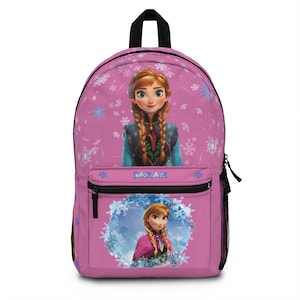 Personalized Anna Backpack, Frozen Inspired School Bag, Custom Name Rucksack