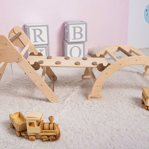 Best Montessori Climbing 5in1 Set, Climbing Triangle, Climbing Arch pillow, Climber frame, Toddler gifts, Montessori climber, kletterdreieck