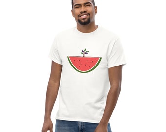 Watermelon & Olive Tree Unisex T-Shirt, Palestine Watermelon, Best seller!