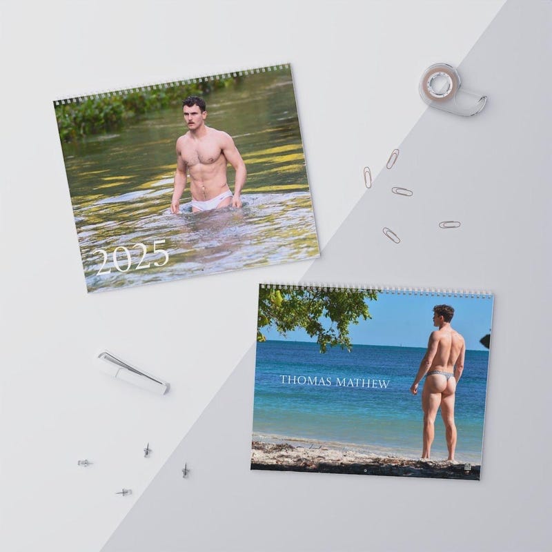 Gay Male Calendars 2025 Etsy