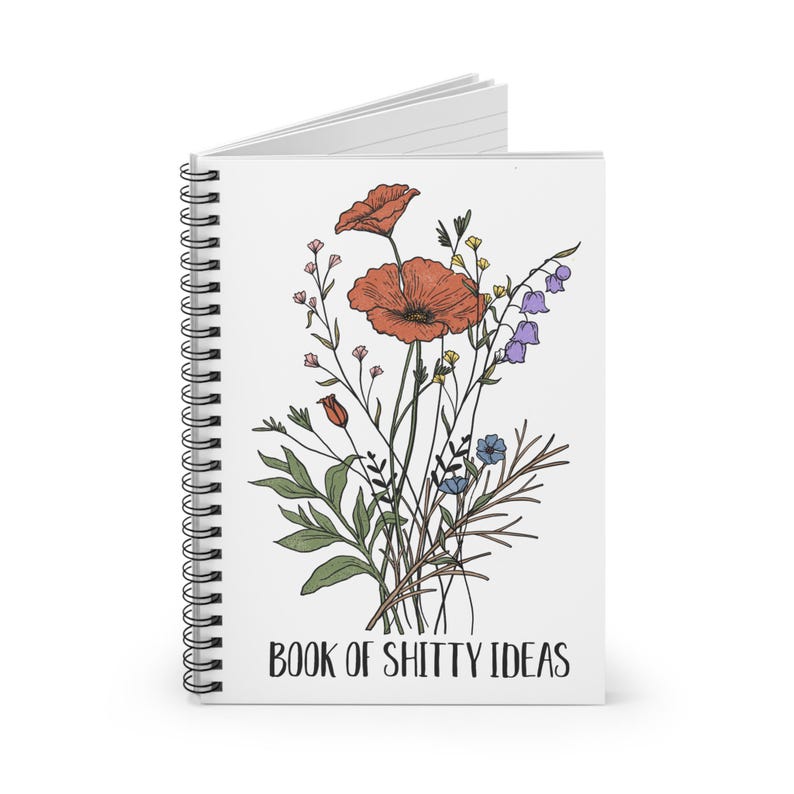 Book of Shitty Ideas 6" x 8" Spiral Notebook - Fun, Creative Gift, Journal, Note-taking, Office Supply, Planner, Students, Writers image 2