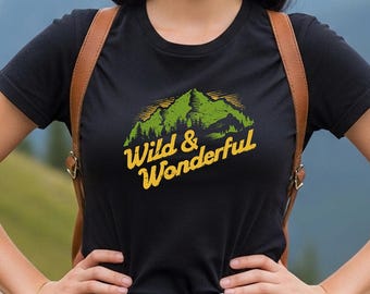 Wild & Wonderful West Virginia Graphic Tee - Perfect for Outdoor Adventures | Nature Shirt | Hiking Gift | Outdoor Adventure