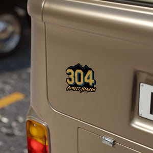 304 Almost Heaven gestanste 5-inch vinylsticker, buitenstickers, laptopsticker, skateboard, autosticker, sticker waterfles afbeelding 2