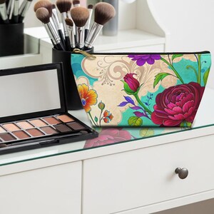 Mimi Noir Accessory Pouch, Cosmetic Bag, Travel Organizer, Overnight Zipper Pouch, Makeup Storage, Toiletry Bag, Gift for any occasion
