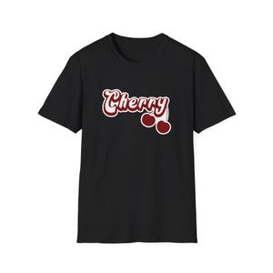 Cherry Graphic Tee, Retro Tshirt, Funky Design, Cute Graphic image 2
