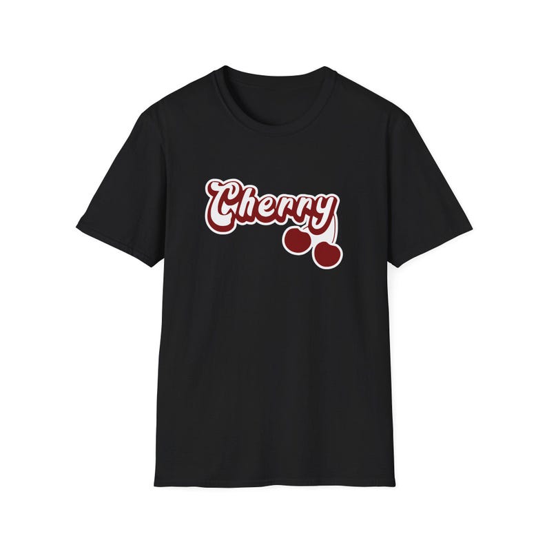 Cherry Graphic Tee, Retro Tshirt, Funky Design, Cute Graphic image 2