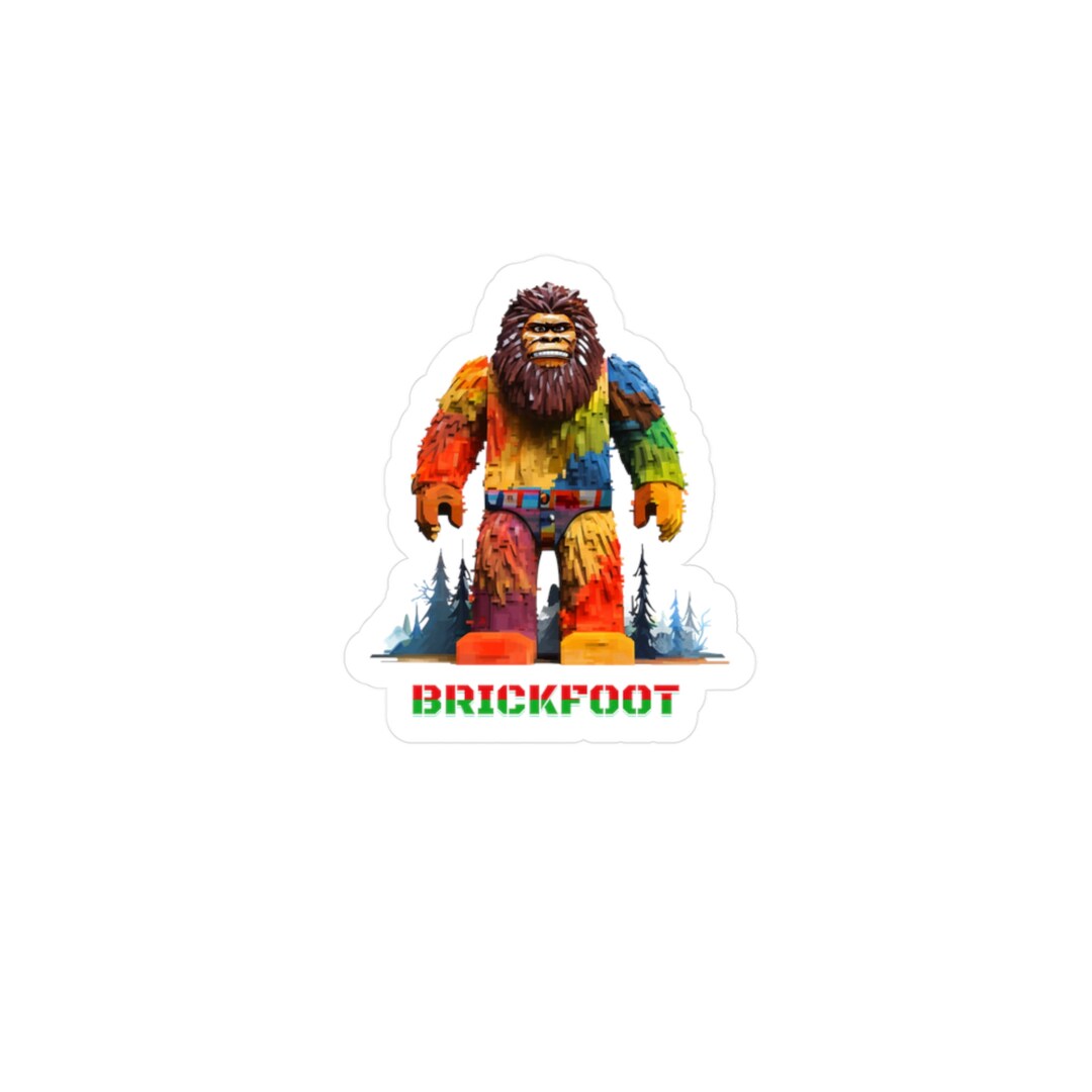 BRICKFOOT Sticker, Bigfoot Sticker, Finding Bigfoot, Bigfoot Artwork ...