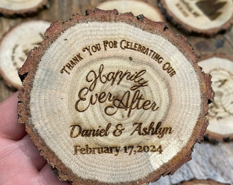 Wedding Favors for Guests in Bulk - Tropical Wedding Favors for Hawaii Wedding - Personalized Favors for Bridal Shower - Custom Wooden Gifts