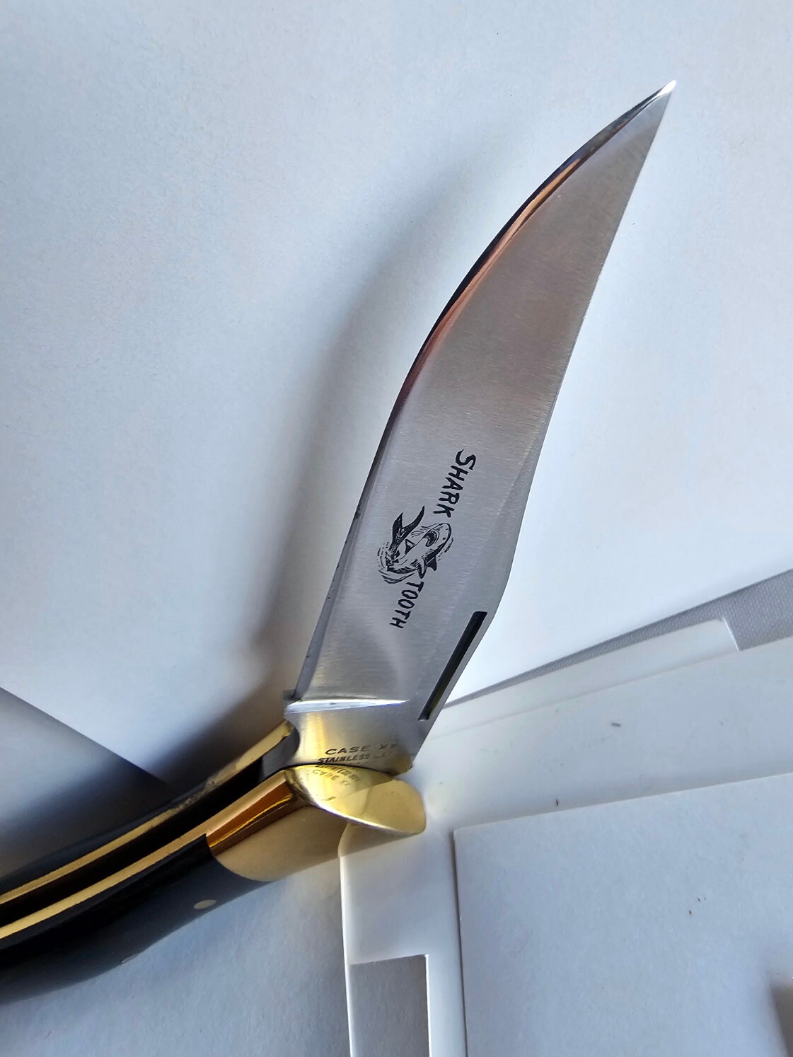 Vintage Case XX 1975 (5 Dot) Shark Tooth Lockback P197 L SSP Vintage Case XX 1975 (5 Dot) Shark Tooth Lockback P197 L SSP