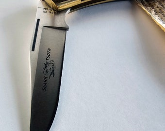 Vintage Case XX 1975 (5 Dot) Shark Tooth Lockback P197 L SSP Vintage Case XX 1975 (5 Dot) Shark Tooth Lockback P197 L SSP
