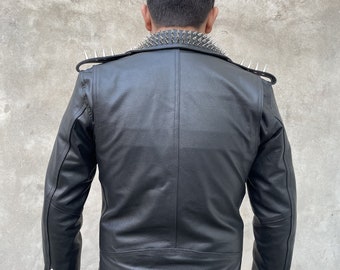 AVANDRESS ♥ Art Leather Jacket /追跡付 MUSINSA公式 | AVANDRESS Stitch Art Leather Jacket BLACK