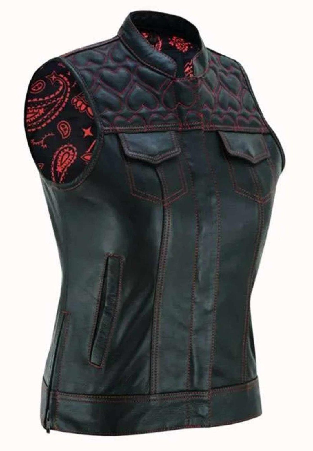 Women's Mesh Inset Heart Vest ハーレーダビッドソン Women's Mesh Inset Heart Vest | Harley-Davidson PT
