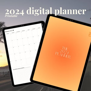Digitale Goodnotes-planner 2024 | Weekplanner, gewoontetracker, Visionboard en meer