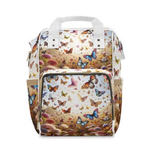 Butterfly Dreams Multifunctional Diaper Backpack | Stylish Baby Carrier, Floral Baby Backpack, Eco-Friendly Diaper Bag, Travel [...]