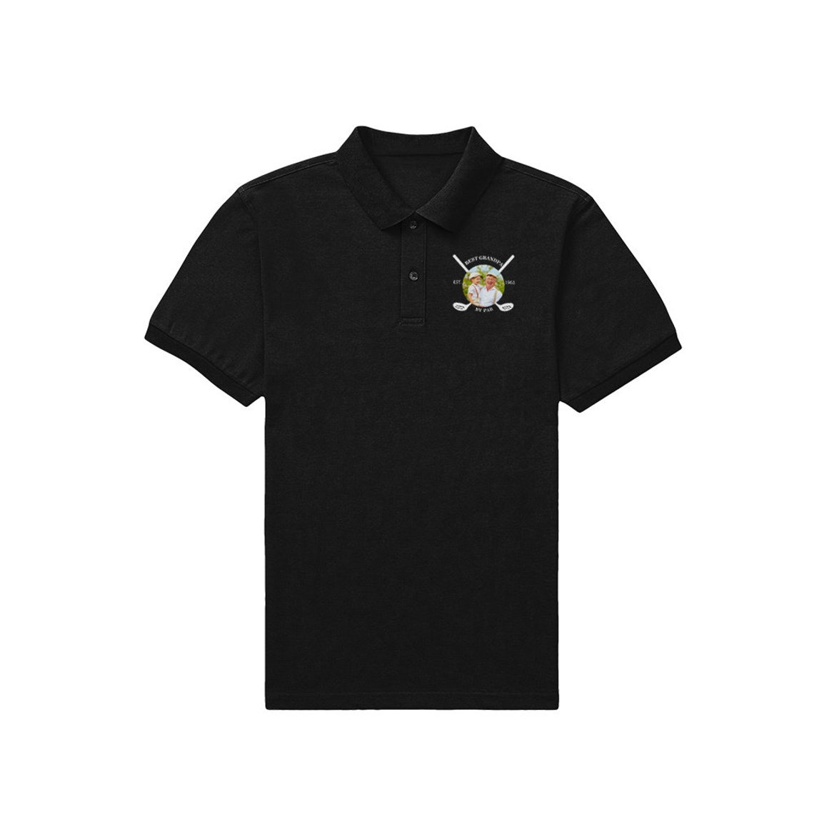 Custom Golf Polo Shirts Personalized Name Photo Men's Polo Tee Shirt Etsy