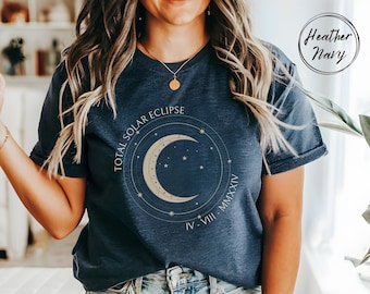 2024 Total Solar Eclipse Solar Eclipse 2024 Shirt April 8th Eclipse Tshirt Path of Totality Astronomy Twice in a Lifetime Eclipse Shirt