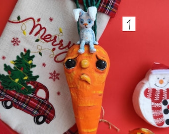 Cotton toy. Carrot. Handmade