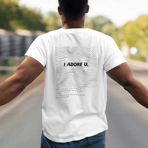 Fred wieder unisex T-Shirt, adore u Shirt, Fan Art Rave Top, Fred wieder merch, minimalistisches Liebesshirt Rave Shirt Ästhetisches inspirierendes T-Shirt