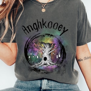ホラーミステリーシリーズシャツ：Anghkooeyボトルツリーファンアパレル