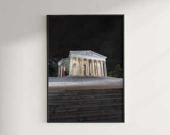 Thomas Jefferson Memorial Seitenprofil | Washington, DC | Digitale Kunst | Druck zu Hause | Tapete