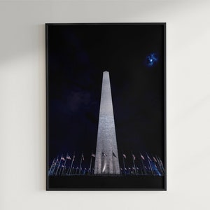 Color del Monumento a Washington / DC / Arte digital / Imprimir en casa / Papel pintado