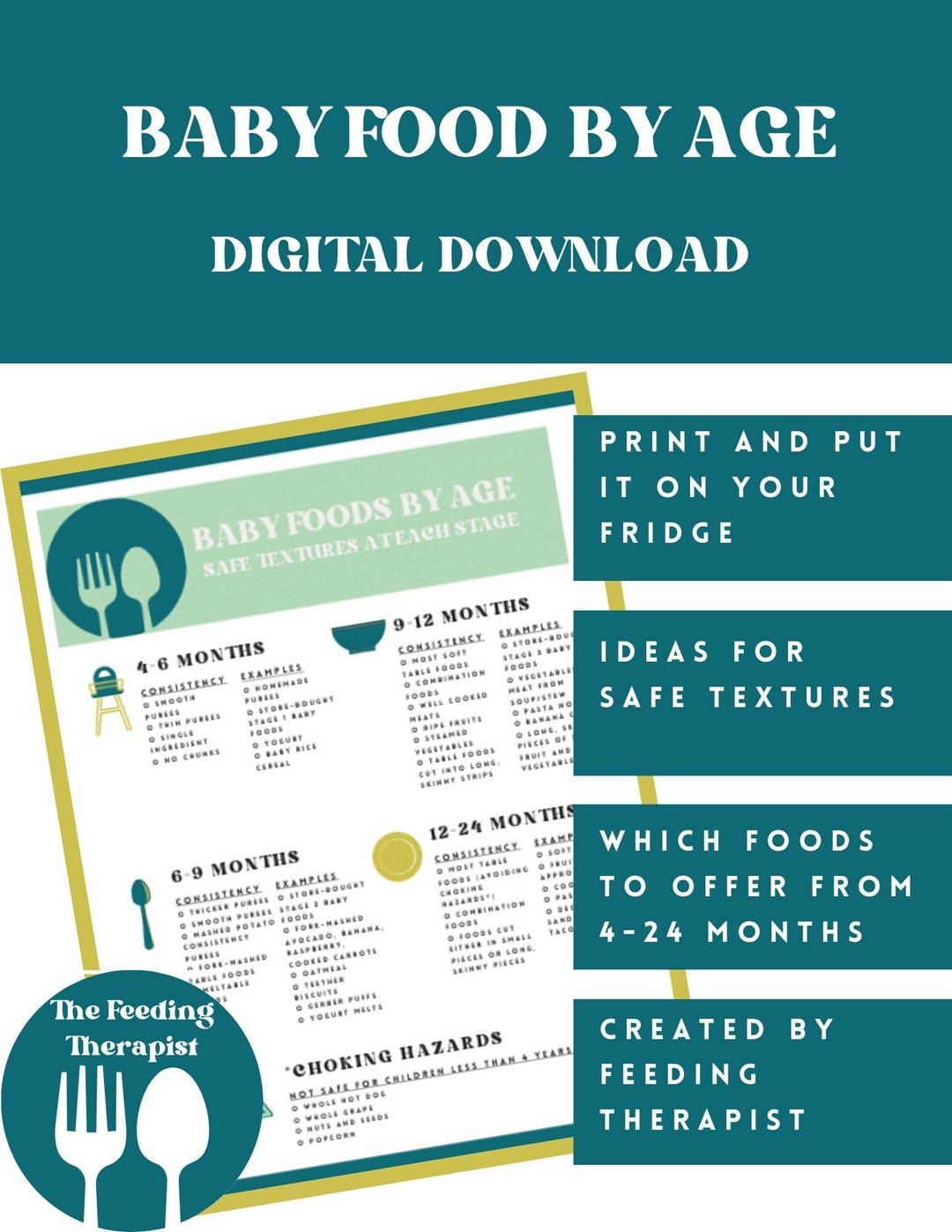 Baby's Foods by Age | Baby Food Textures | Baby Food Development | Baby