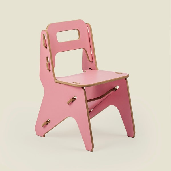 Chaise pour enfant Upro® NANDO, rose. Chambre d'enfant. Meubles faciles à assembler