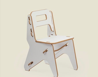 Upro® NANDO Children's Chair, White. Kid's Room. Easy Assembly Furniture