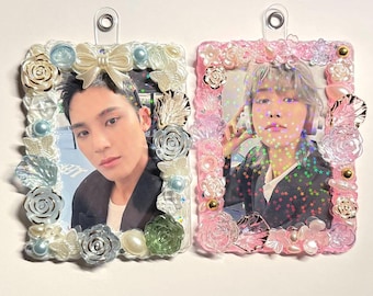 Decoden Toploader Photocard Keychain, Kpop Photocard Holder