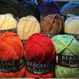 Bergere de France Magic + Aran / Worsted Weight 50g - 11 tonos - Lana y acrílico - Hilo para tejer y crochet