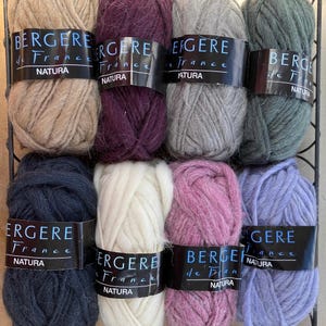 Bergere de France Natura Bulky Chunky 50g - Lana y alpaca - Hilo de mecha - Varios tonos