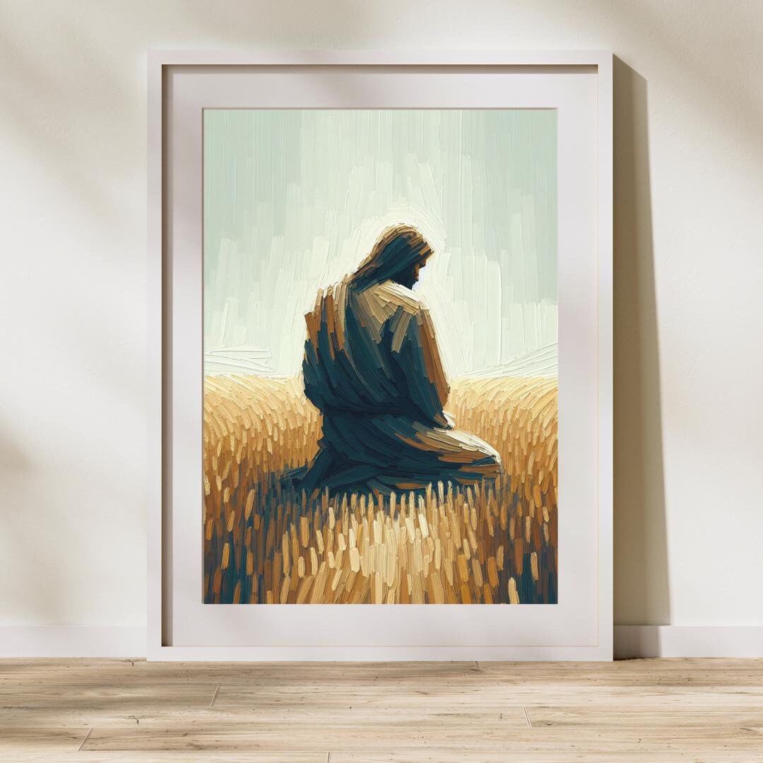 The Prayer of God - Modern Christian Art Print Canvas Wall Art ...