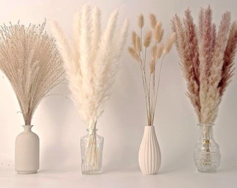 Dried Pampas Grass Bouquet- Variety Pack - For Home, Weddings, Vase, Entry Ways, Boho Decor