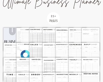 Business planner, business bundle, planner bundle, business organizer, small business startup planner, details business planner printable