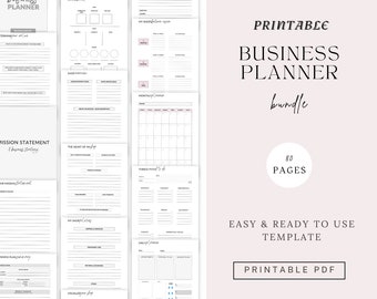 Business planner, business bundle, planner bundle, business organizer, small business startup planner, details business planner printable