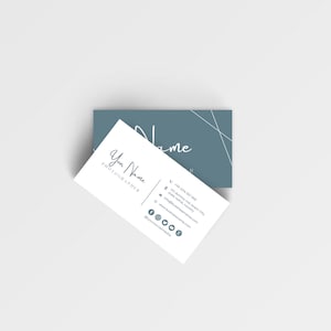 Business card template, editable canva template simple card, unique calling card template, diy instant download, info business card template