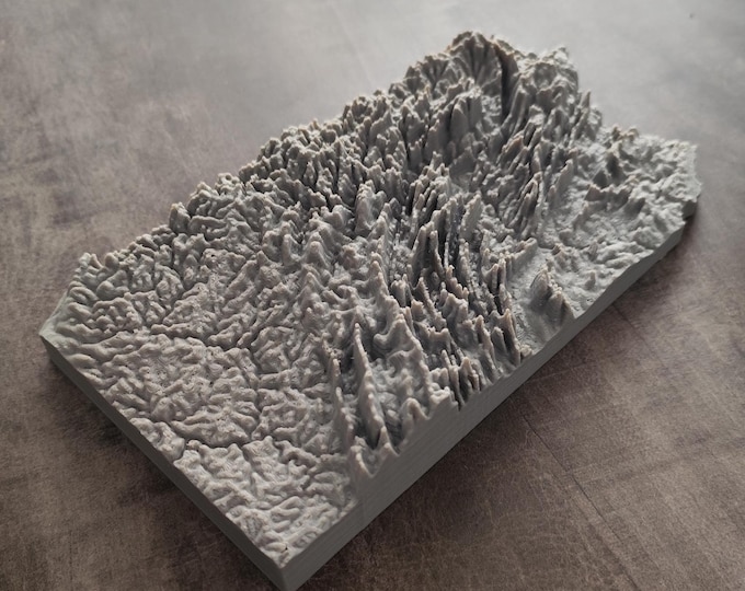 Pennsylvania | 3D Printed Topographic Relief Map | Tactile Terrain Model