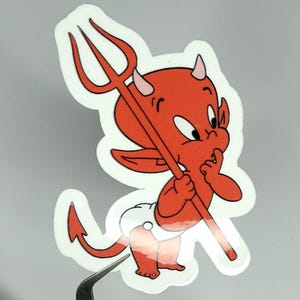 Hot stuff baby devil vinyl sticker